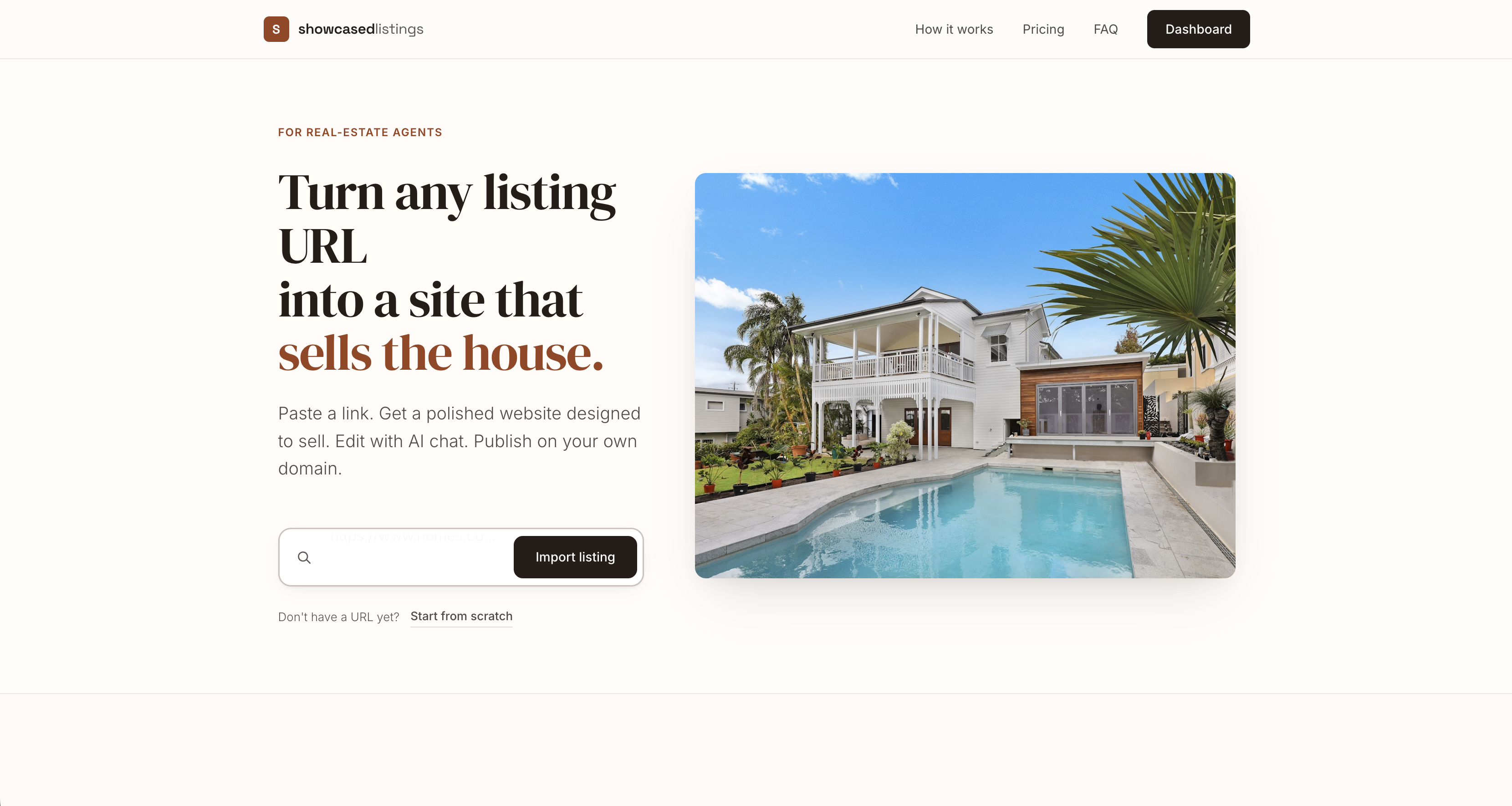 Showcased Listings preview